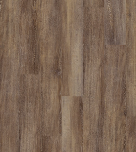 Wood-look flooring in shades of brown, with visible wood grain patterns and variations in color.