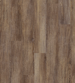 Brown wood-look flooring planks, varying shades with visible grain details.
