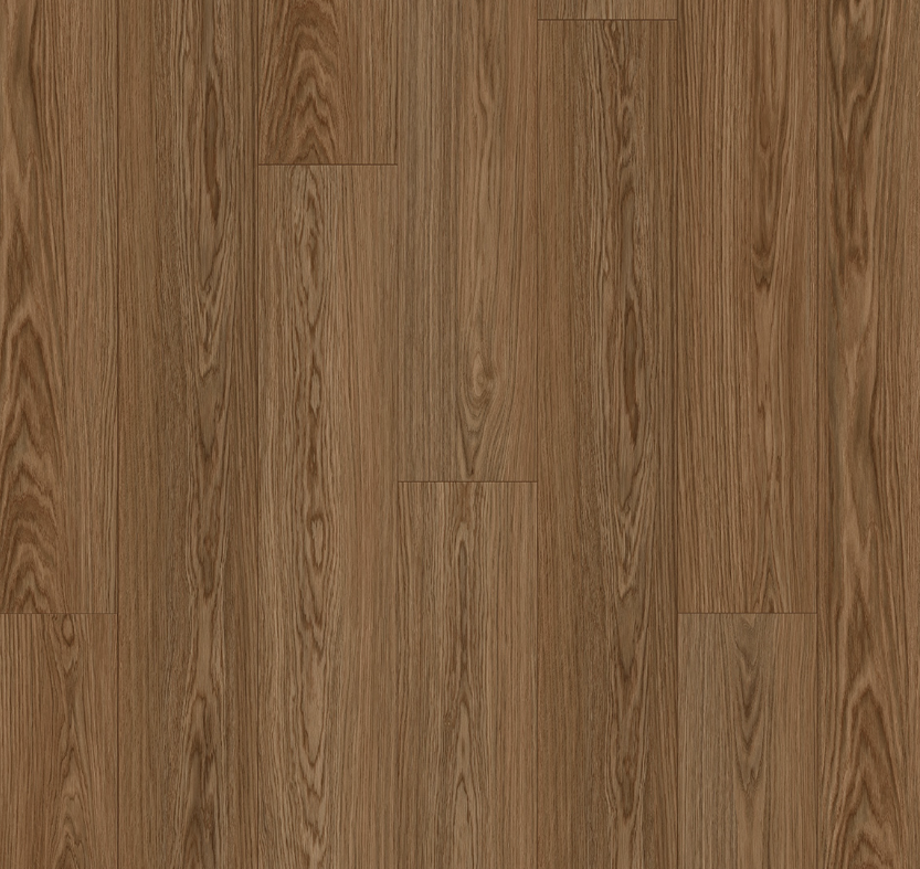 Wooden floor with vertical planks in varying shades of brown.