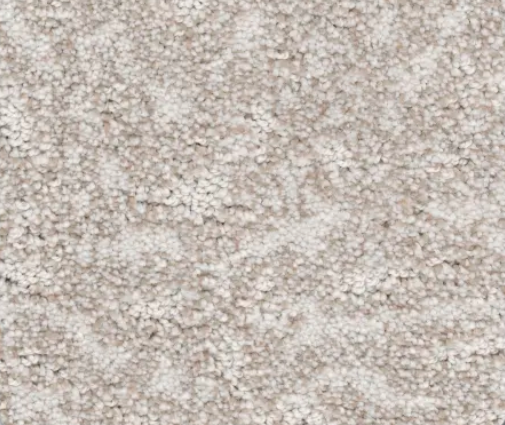 Beige and off-white flecked carpet texture, medium pile, close-up.