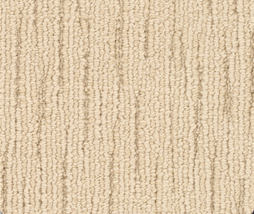 Beige textured carpet with vertical rows.