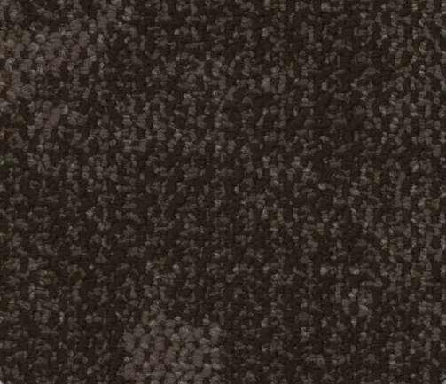 Dark brown speckled carpet.
