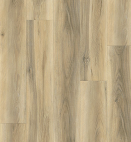 Light brown wood-look flooring with varying shades and wood grain pattern.