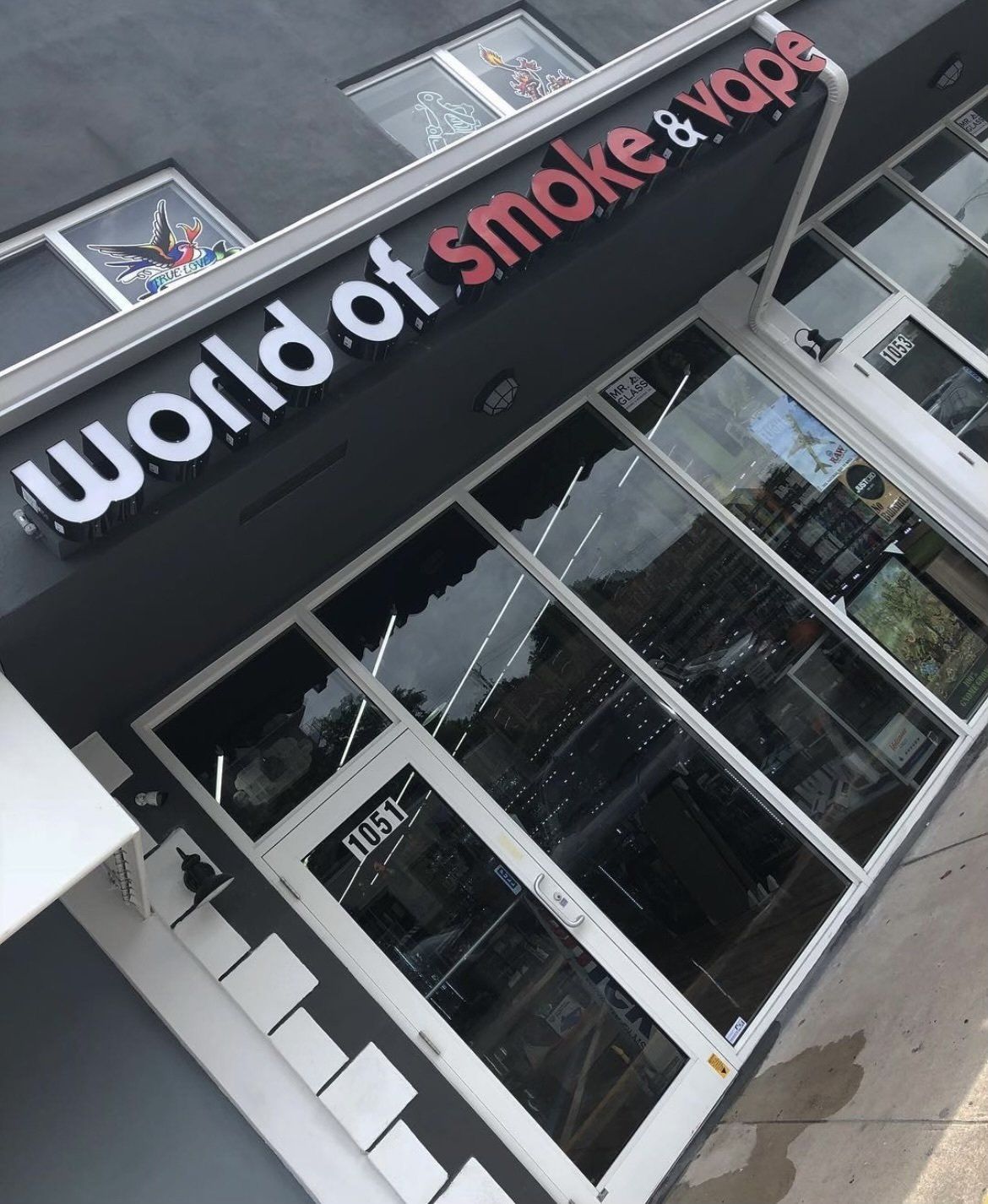 A storefront labeled 