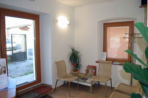 sala d'attesa di uno studio dentistico