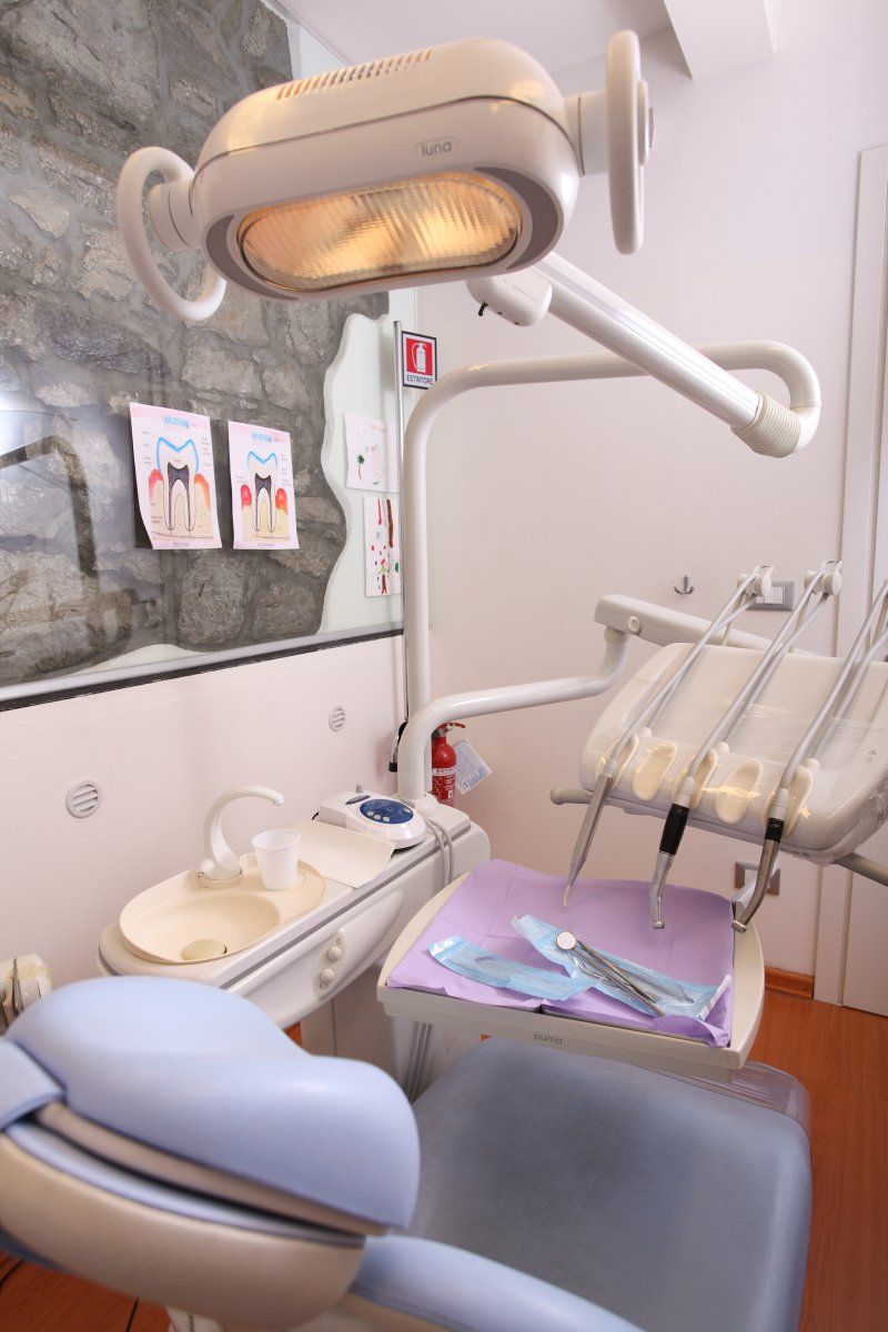 strumentazione per pulizia dei denti