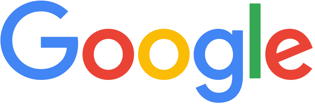 un logo colorato di Google su uno sfondo bianco