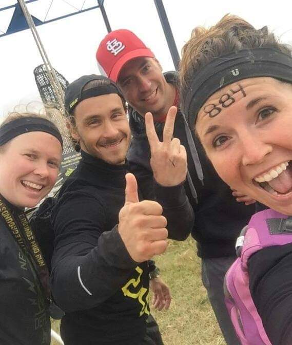 A woman with the number 884 on her face