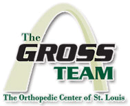 The logo for the gross team the orthopedic center of st. louis