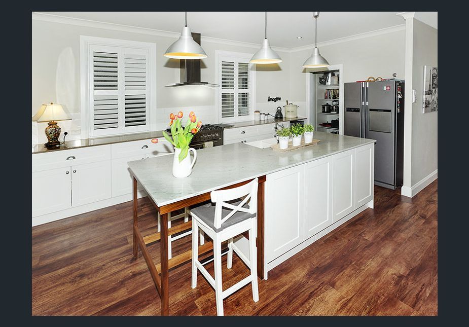 kitchen with hardwood floors