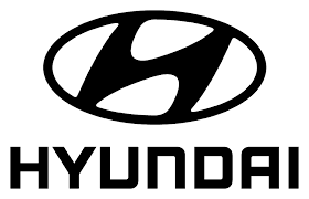 Hyundai logo: Black oval with 