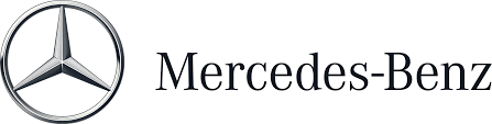 Mercedes-Benz logo: silver three-pointed star inside a circle, with 