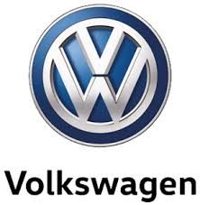 Volkswagen logo: Blue circle with a silver 