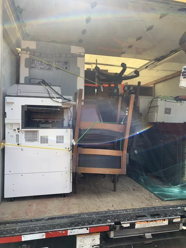 Office Machine and Furniture on Truck