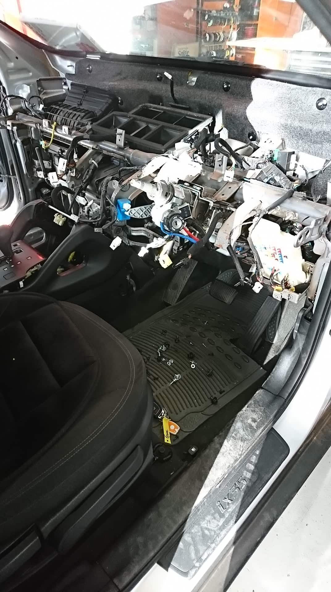 The Inside Of A Car With The Dashboard Removed — KC Auto Electrics In Ciccone, NT