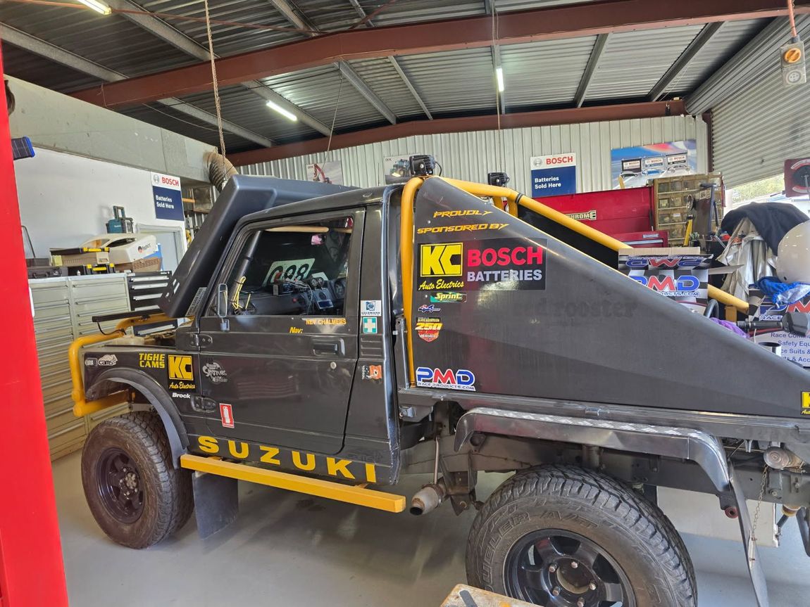 A 4x4 Car at sunset That Has The Suzuki written On It — KC Auto Electrics In Ciccone, NT