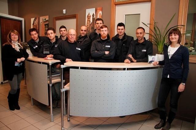 tecnici della ditta di sistemi di sicurezza