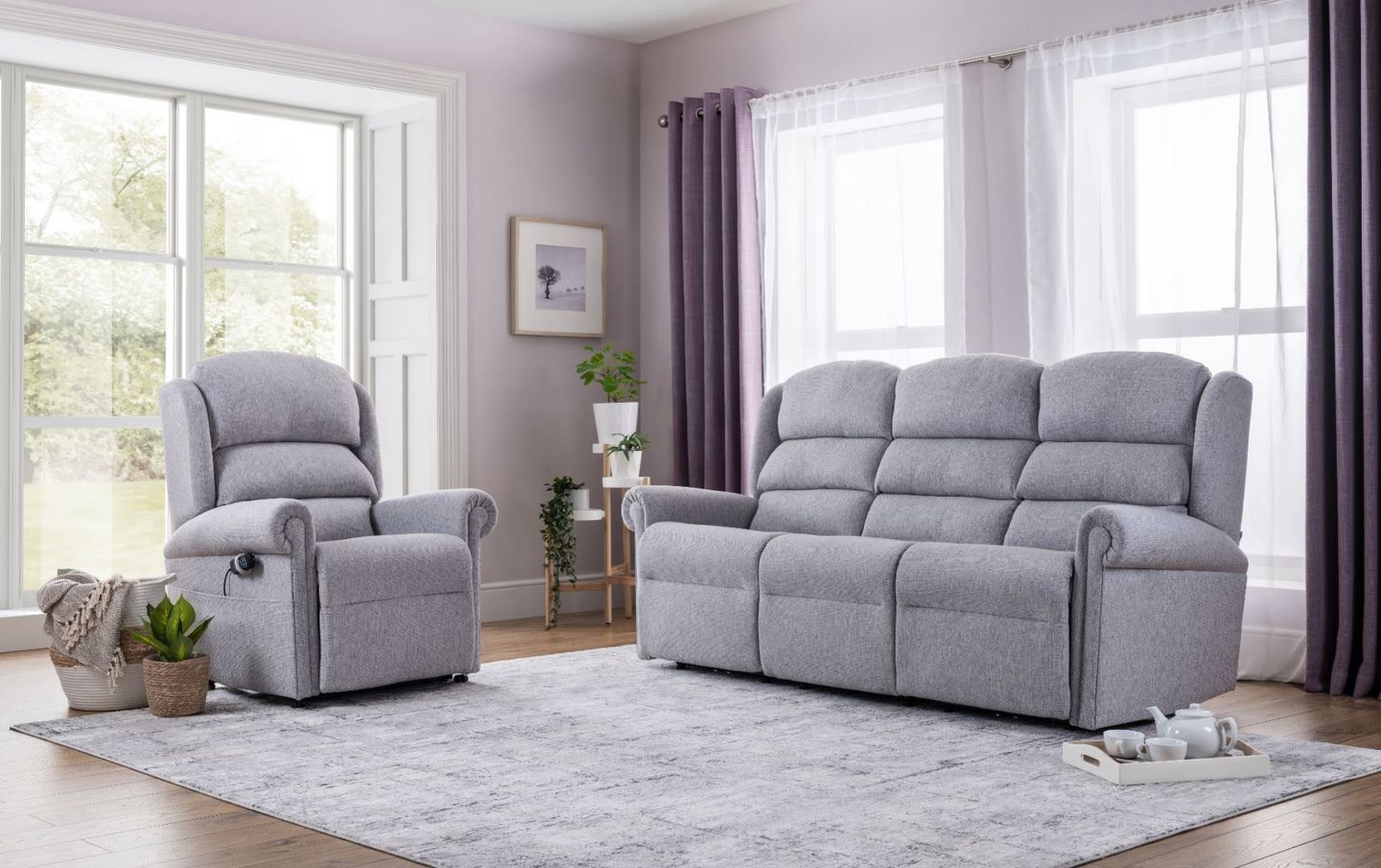 Pateley 3 seater sof and Riser Recliner chair
