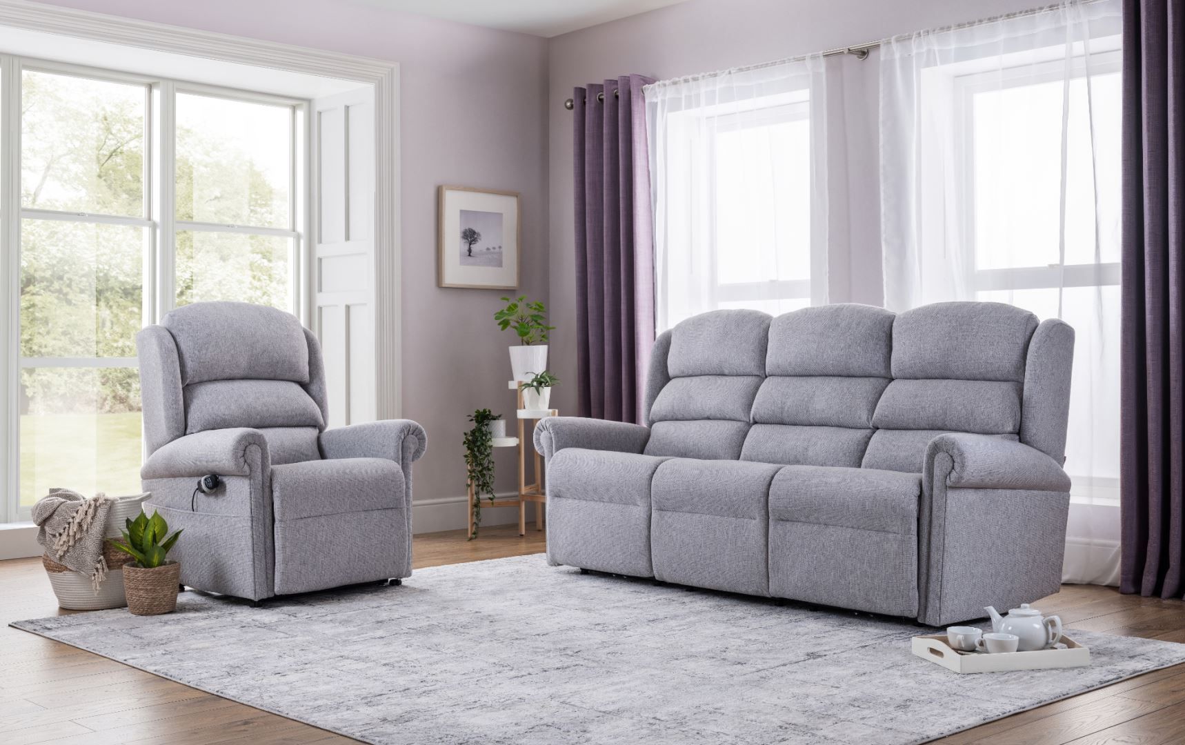 Pateley 3 seater sof and Riser Recliner chair