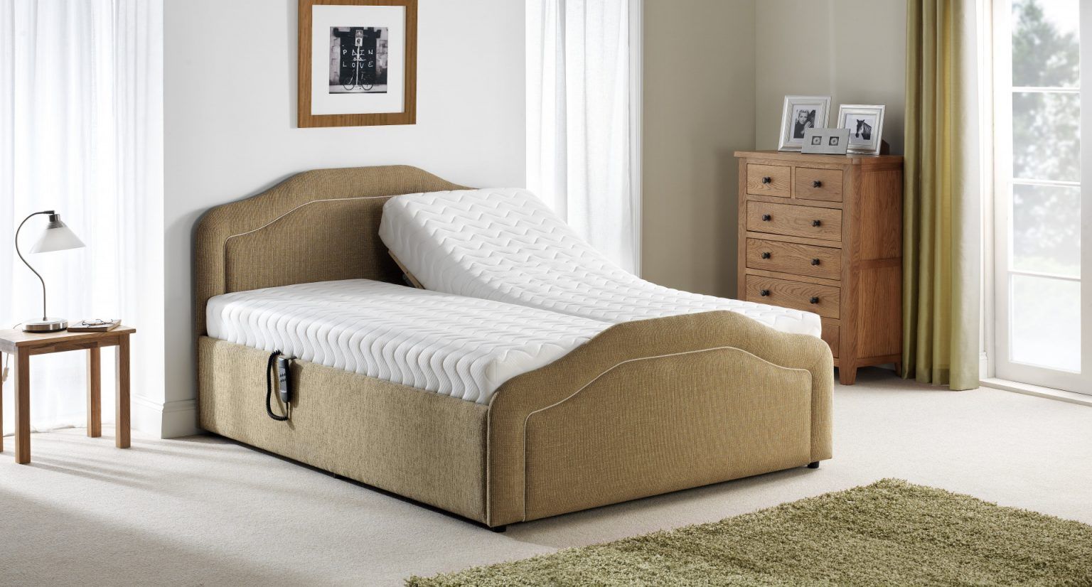 An adjustable bed from Churchill Chairs