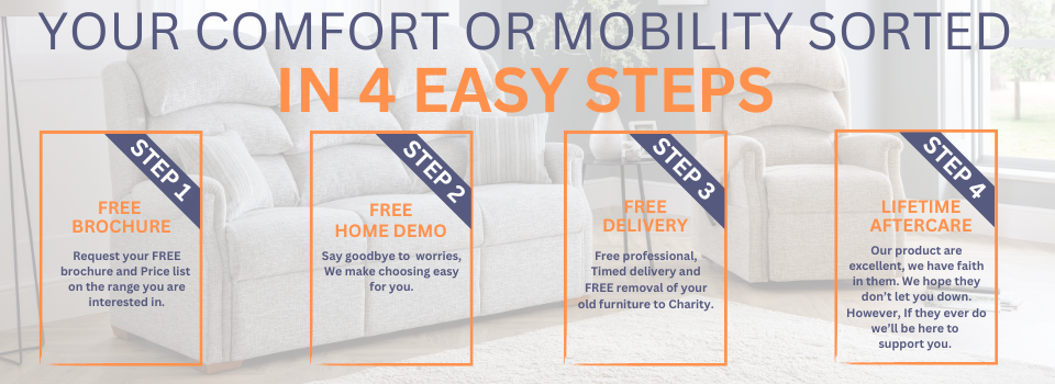 Your comfort or mobility sorted in 4 easy steps