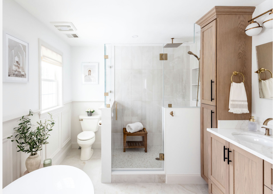 Small bathroom remodels with a big impact, more space open floorplan