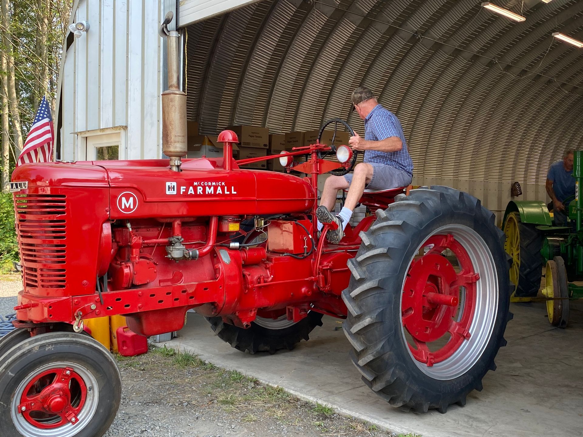 Tractor on the Garage — Friday Harbor, WA — Starr Excavation Inc