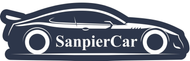 Un logo per una concessionaria di automobili chiamata Sanpier Car