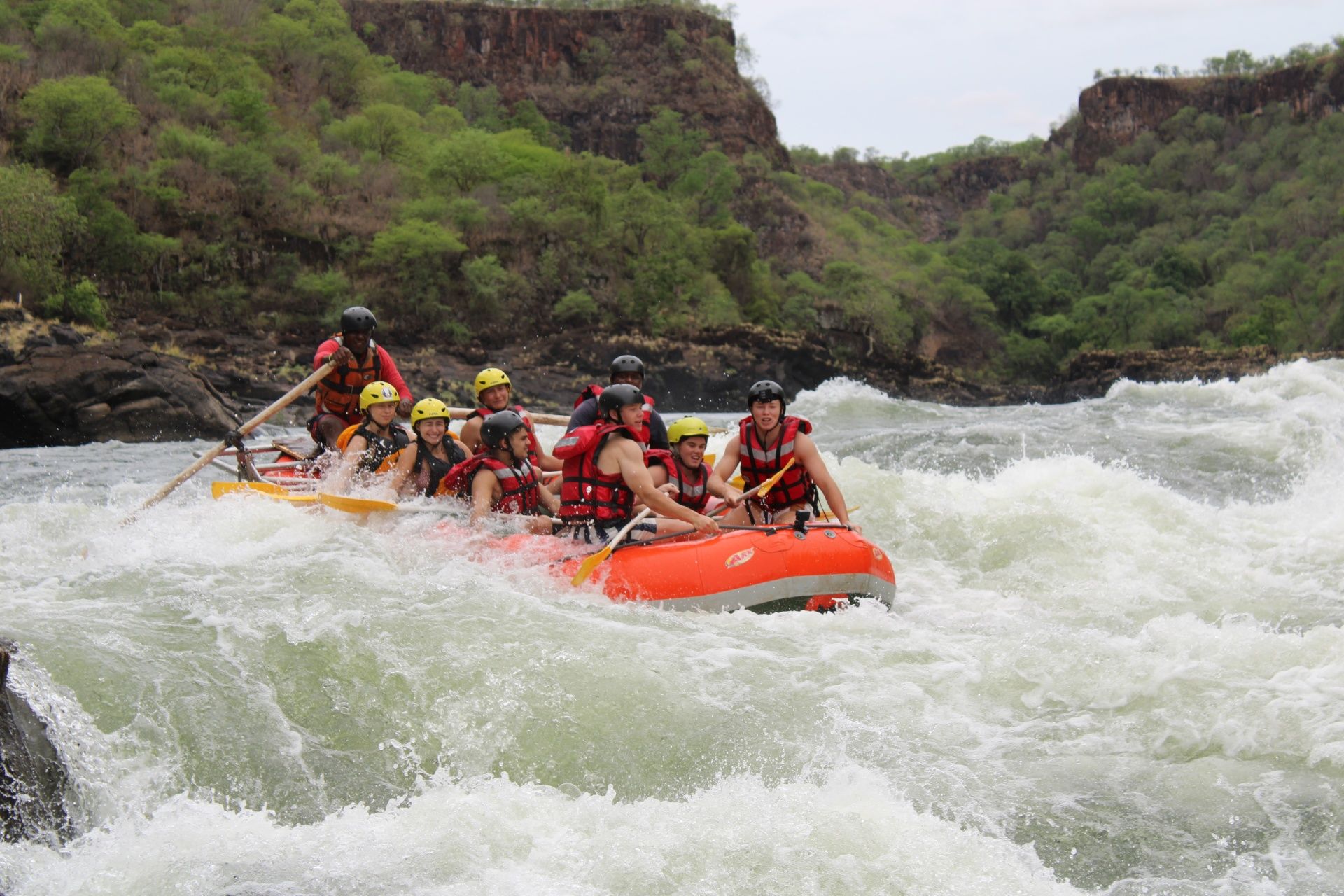 Rafting the Zambezi