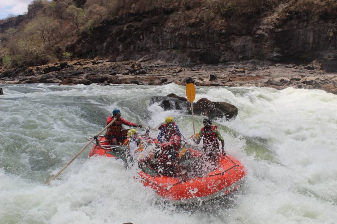 Rafting the Zambezi High water March 30th