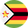 The flag of zimbabwe has a yellow star on it