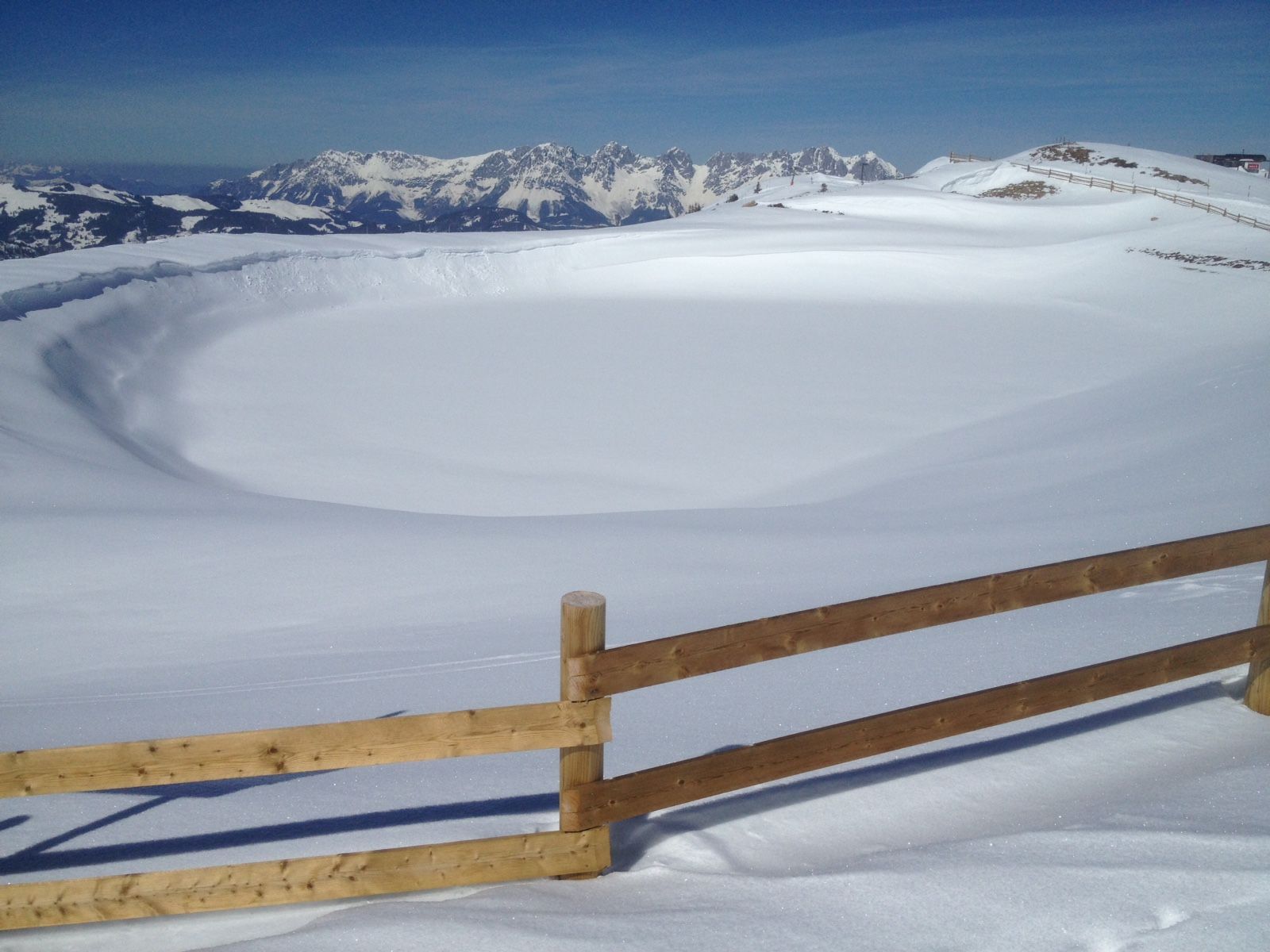 Berge in Kirchberg in Tirol im Winter