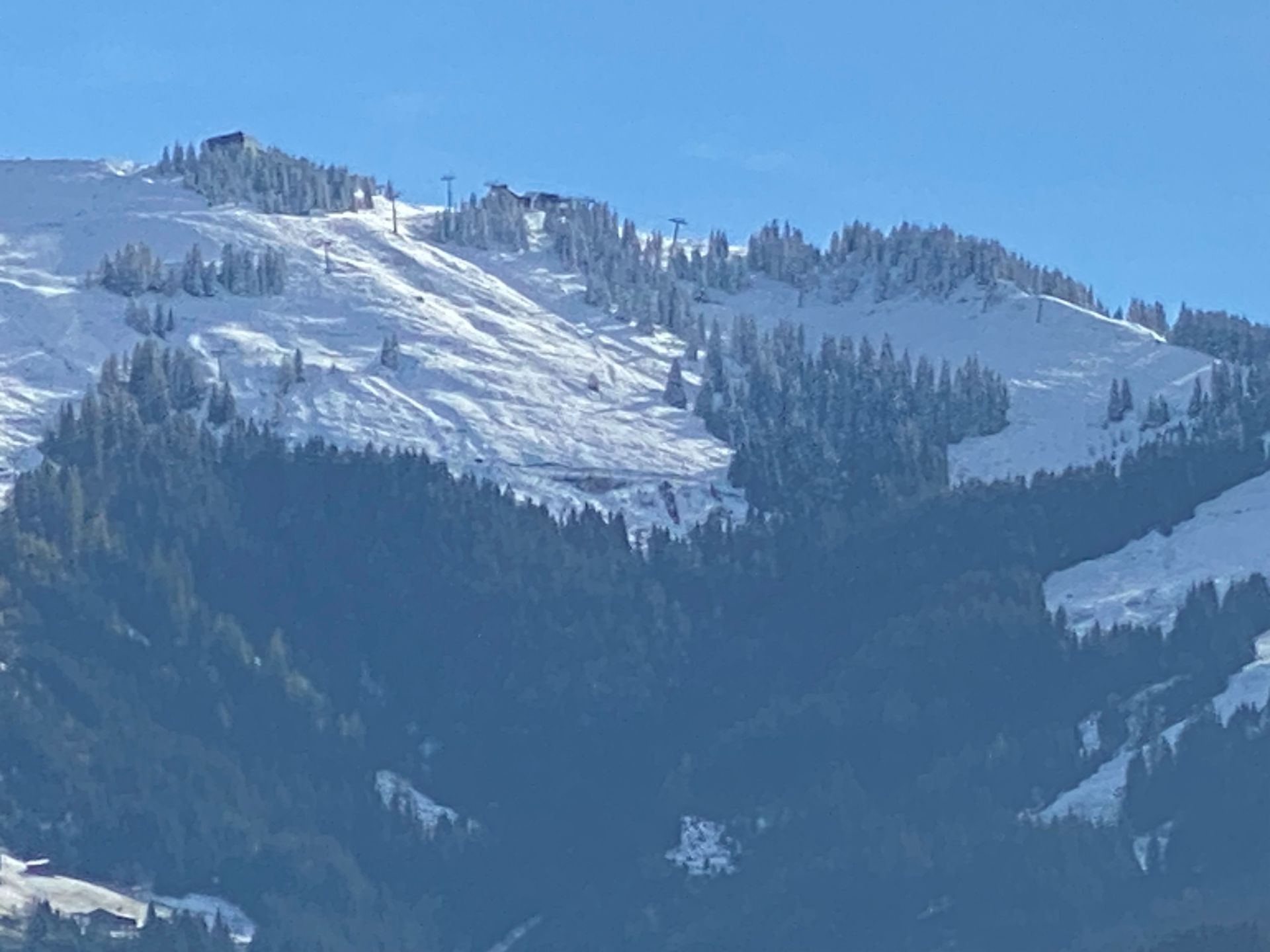 Ausblick auf die Winterlandschaft