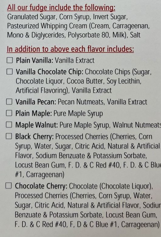 Doug Murdick's Fudge homemade candy since 1964. We use only the finest ingredients in our fudge
