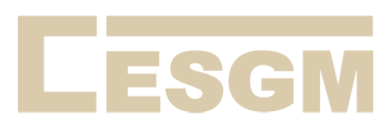 Logo CESGM en beige.