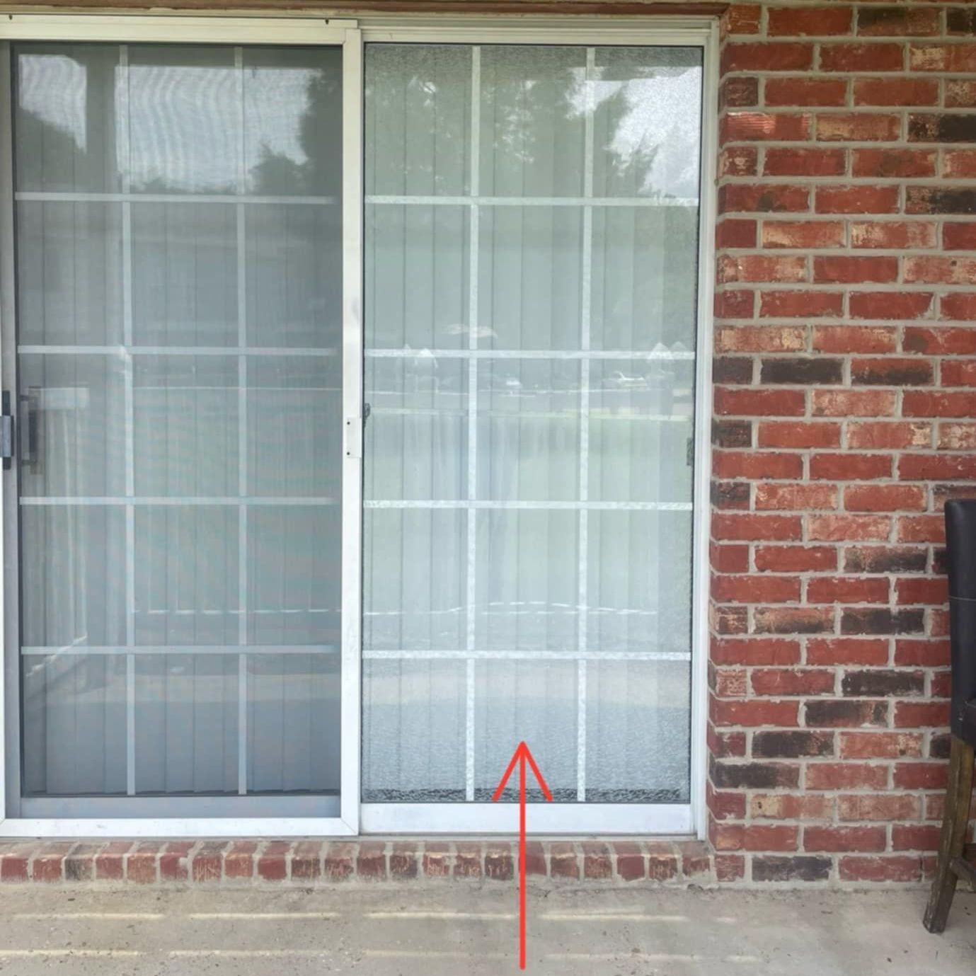 Sliding Glass Door installed