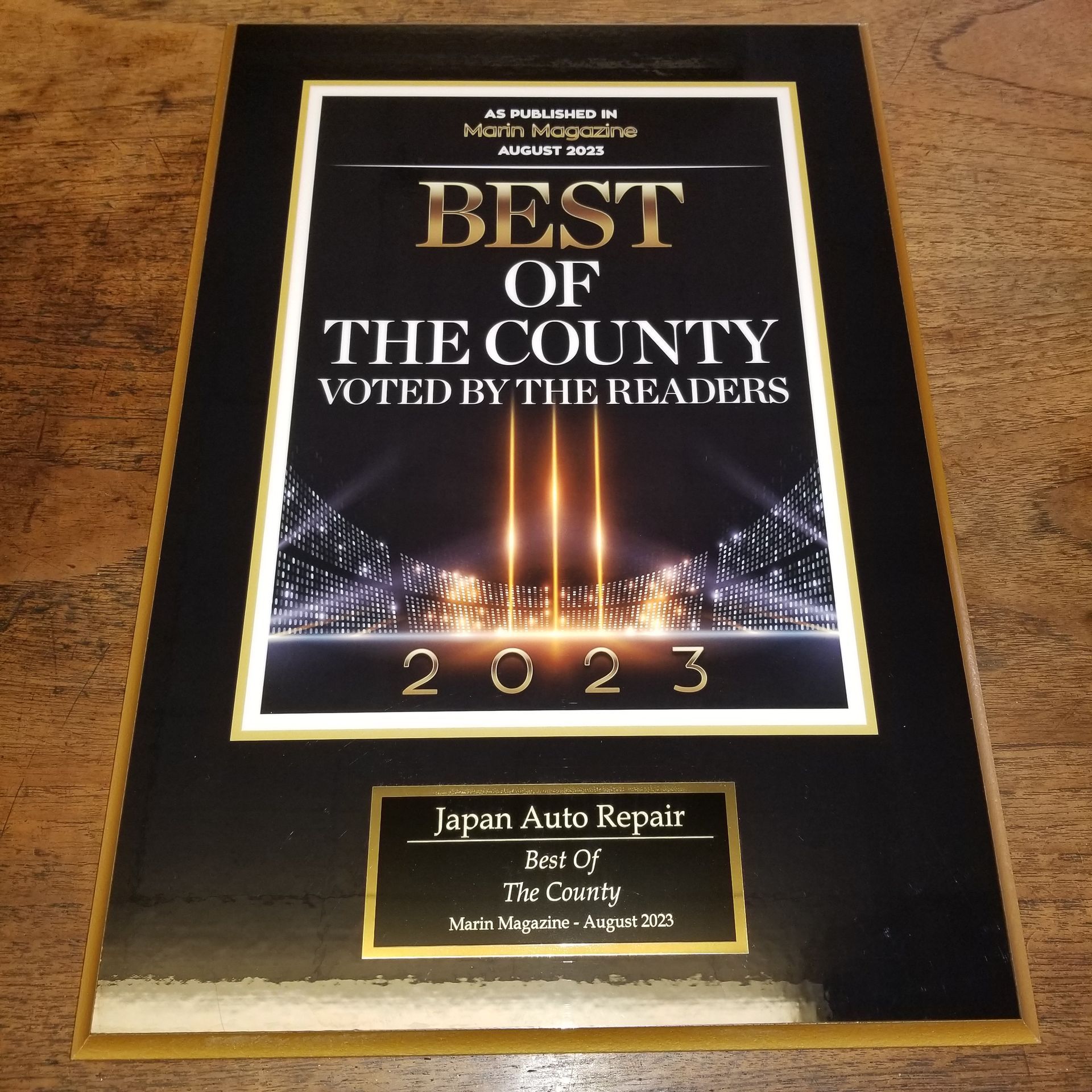 Best of the County 2023 Award