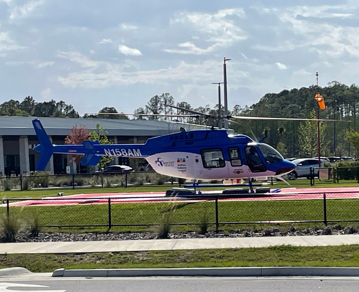 Baptist Health helicopter in yulee