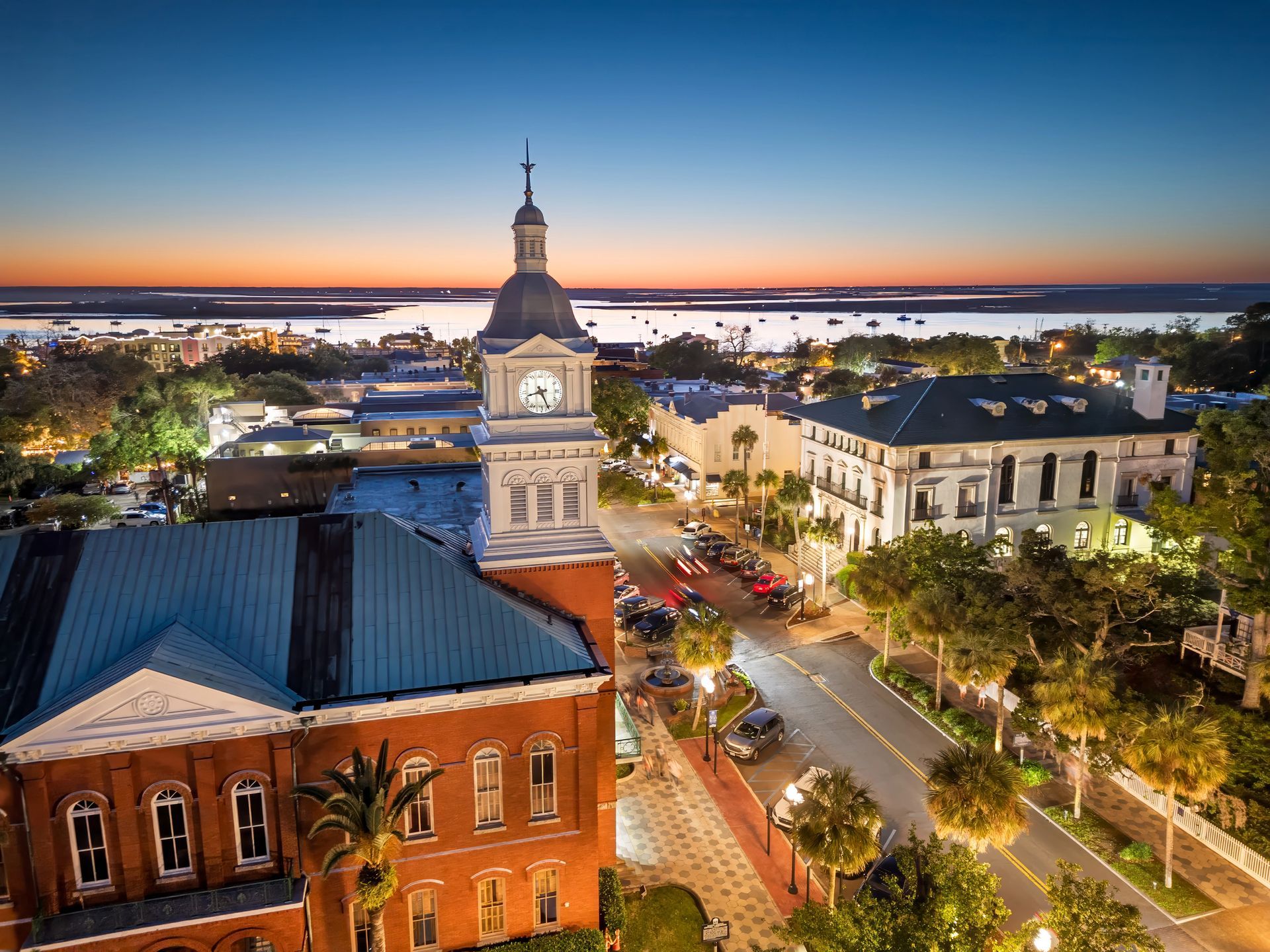 Image of Amelia Island at sunset