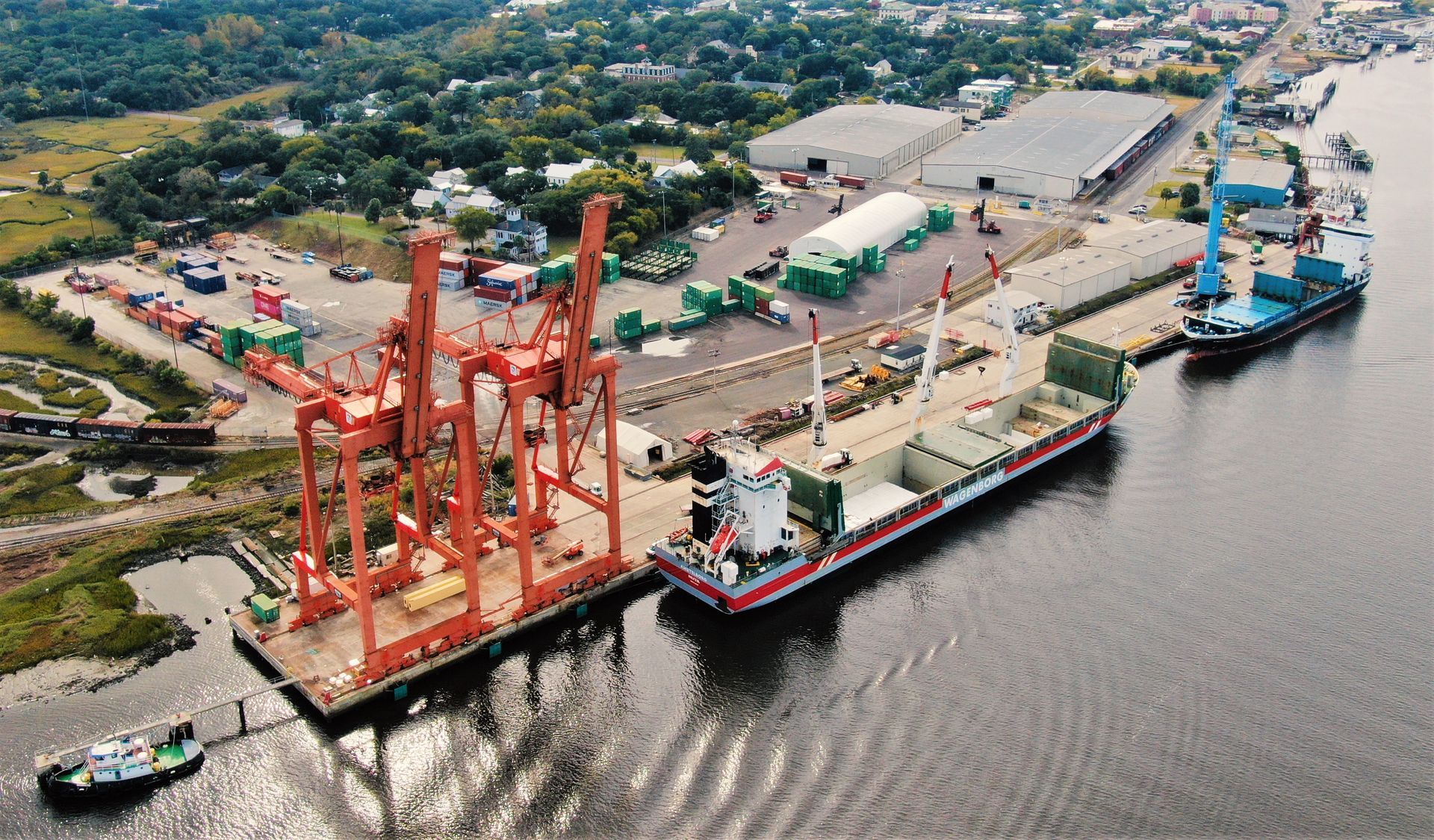 Aerial view of the Port of Fernandina