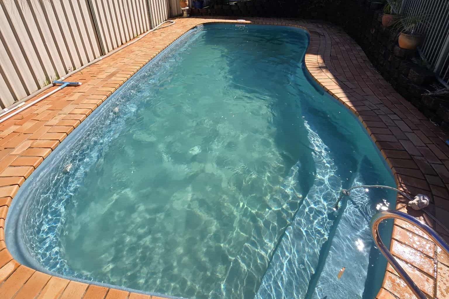 A Pool Undergoing A Maintenance