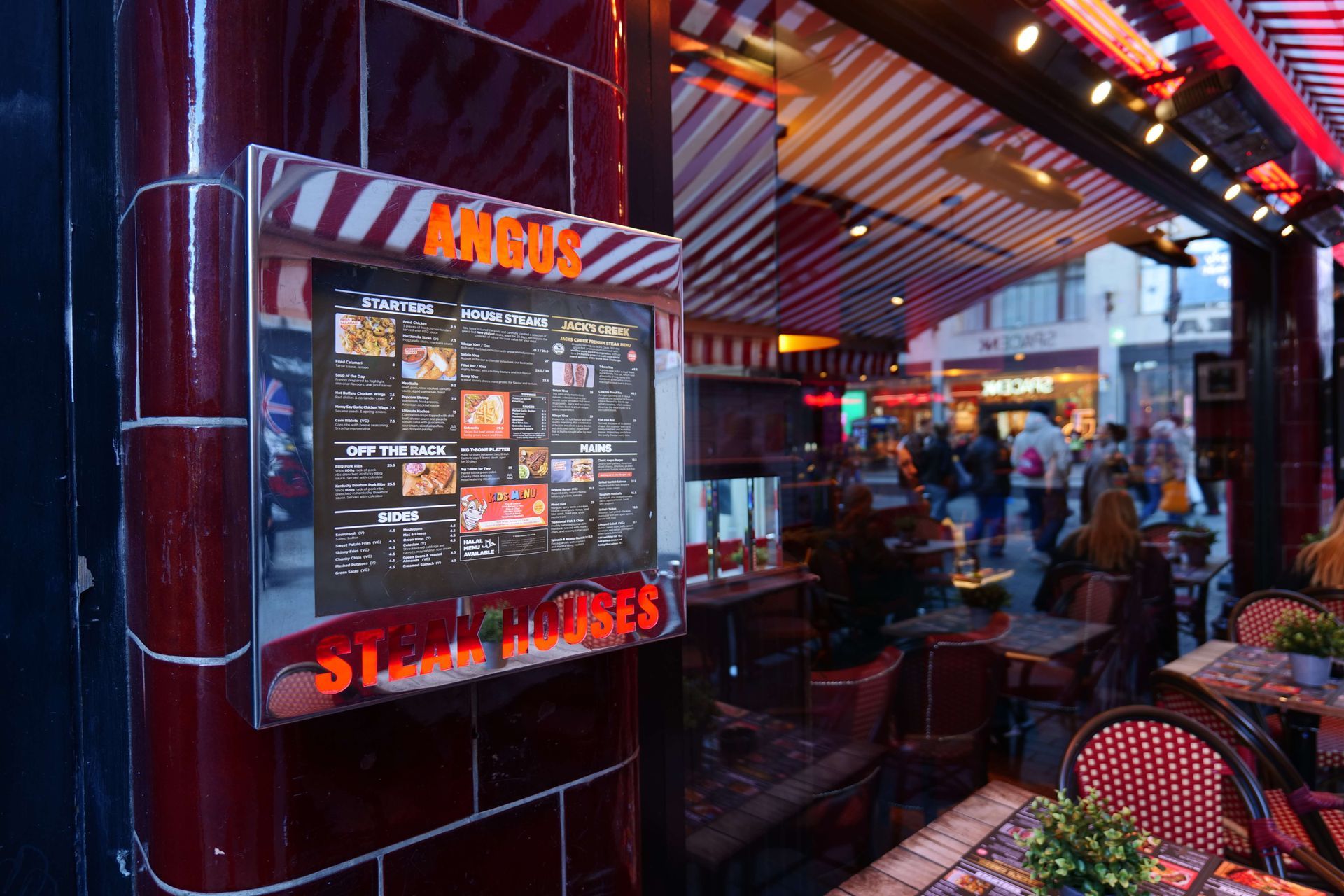 Oxford Circus Angus Steakhouse London Restaurant