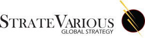 A logo for a company called strate various global strategy