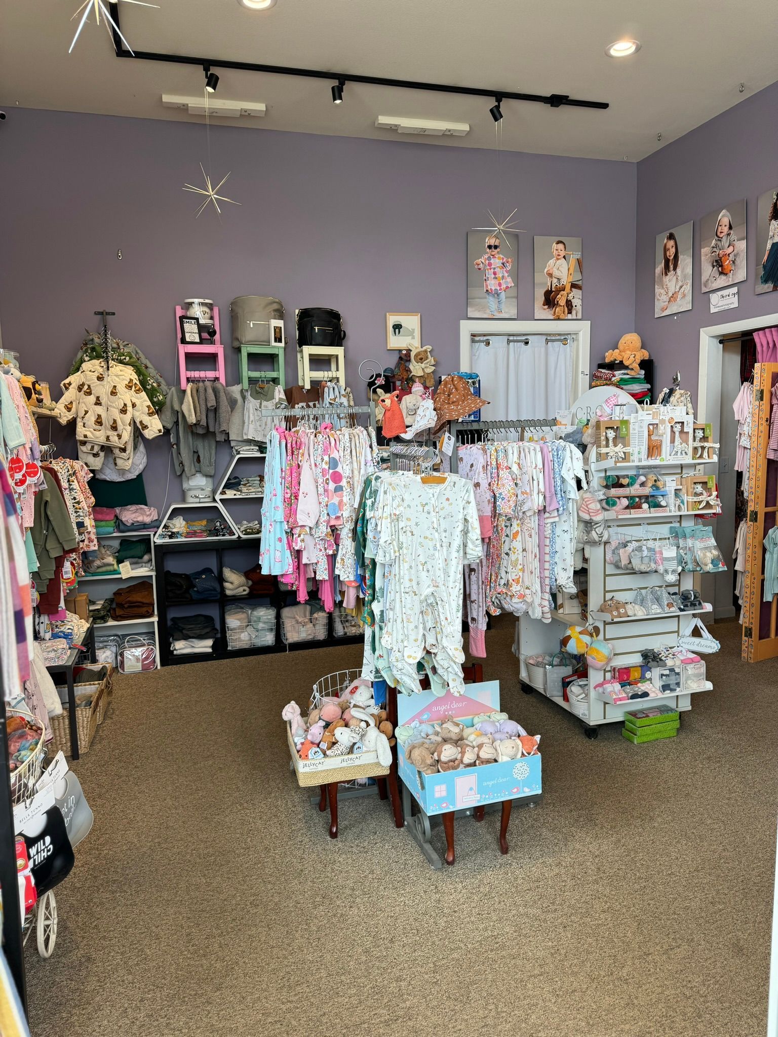 A store filled with lots of clothes and toys.