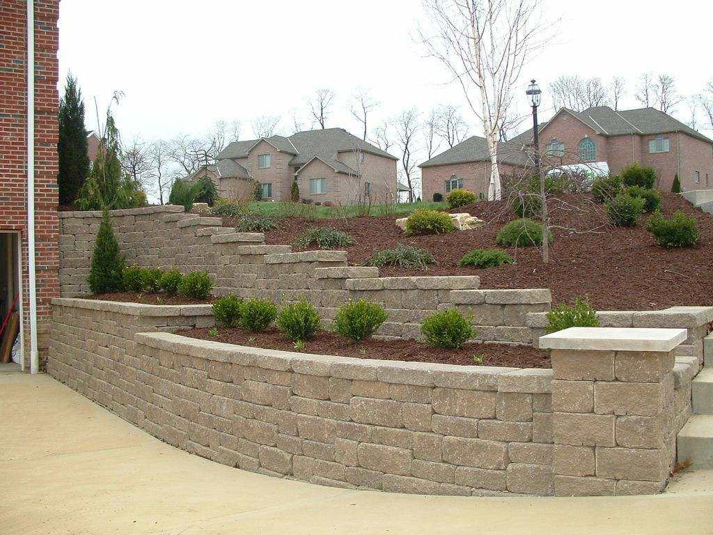 Brick Stones With Plants — Bridgeville, PA — MC Landscaping