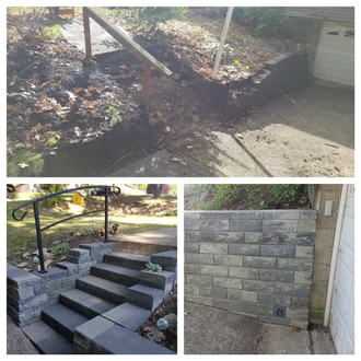 Landscaping Stairs Installation — Bridgeville, PA — MC Landscaping