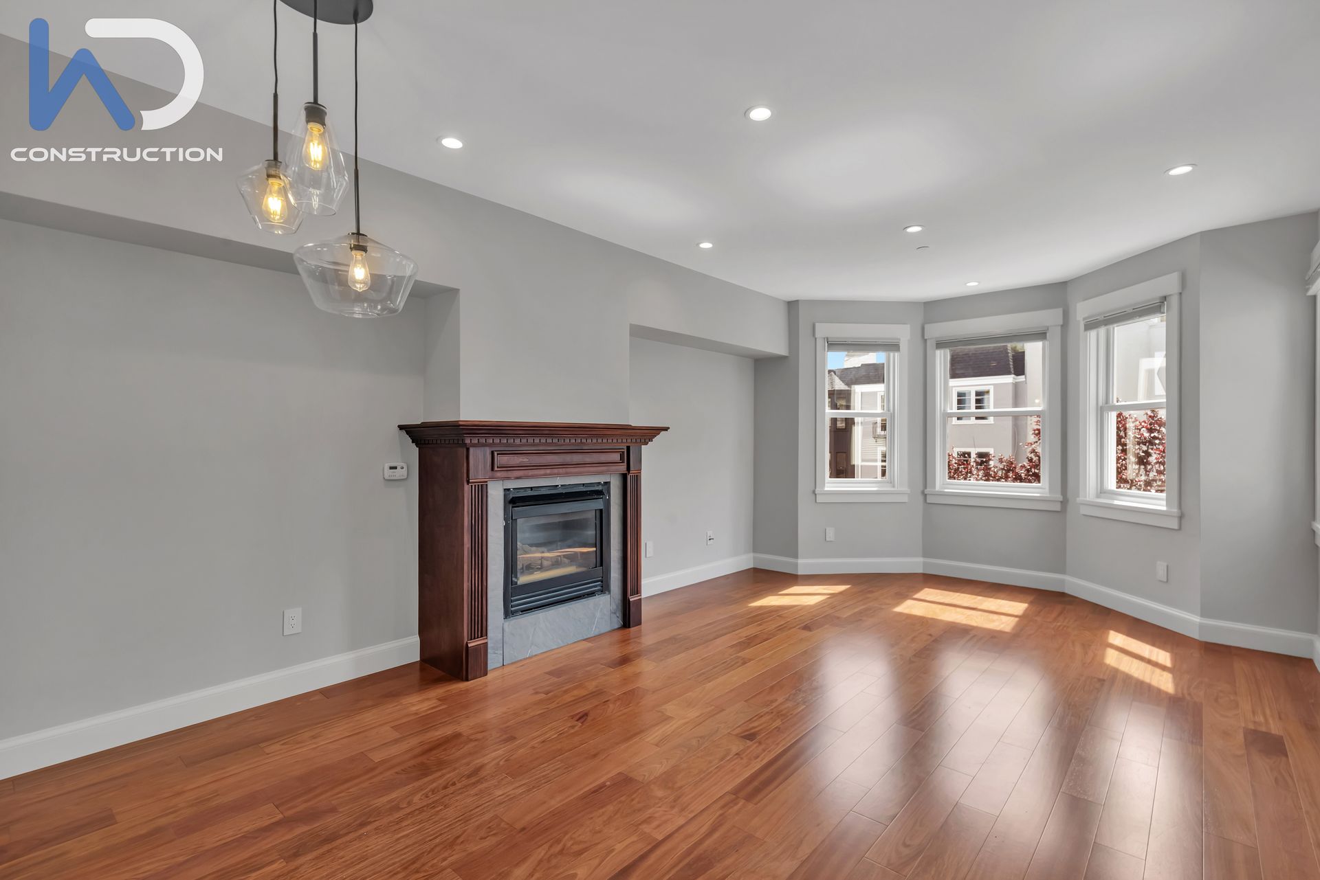 Living room remodel with the final interior design by We Do Construction