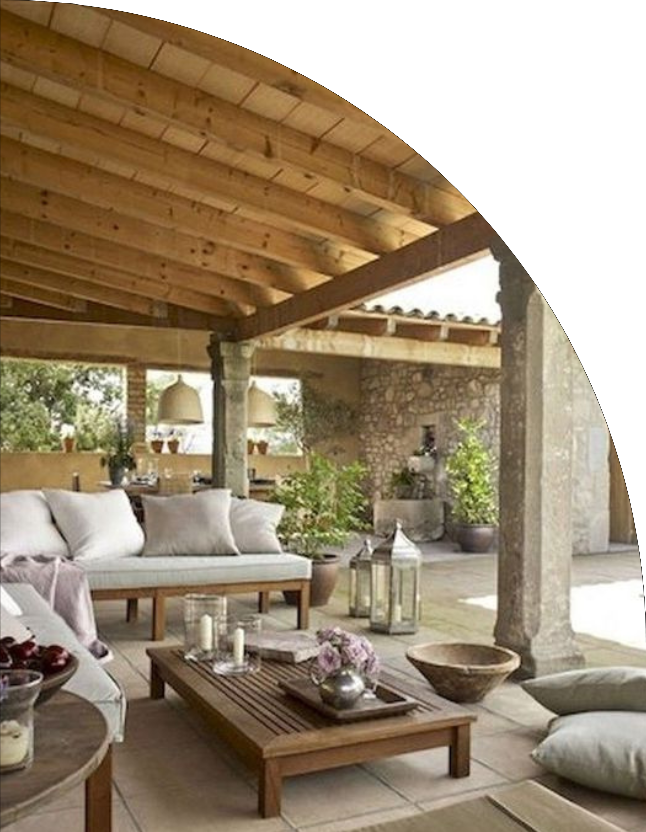 Luxury outdoor living area done by We Do Construction