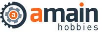 A main hobbies logo with a gear in the middle.