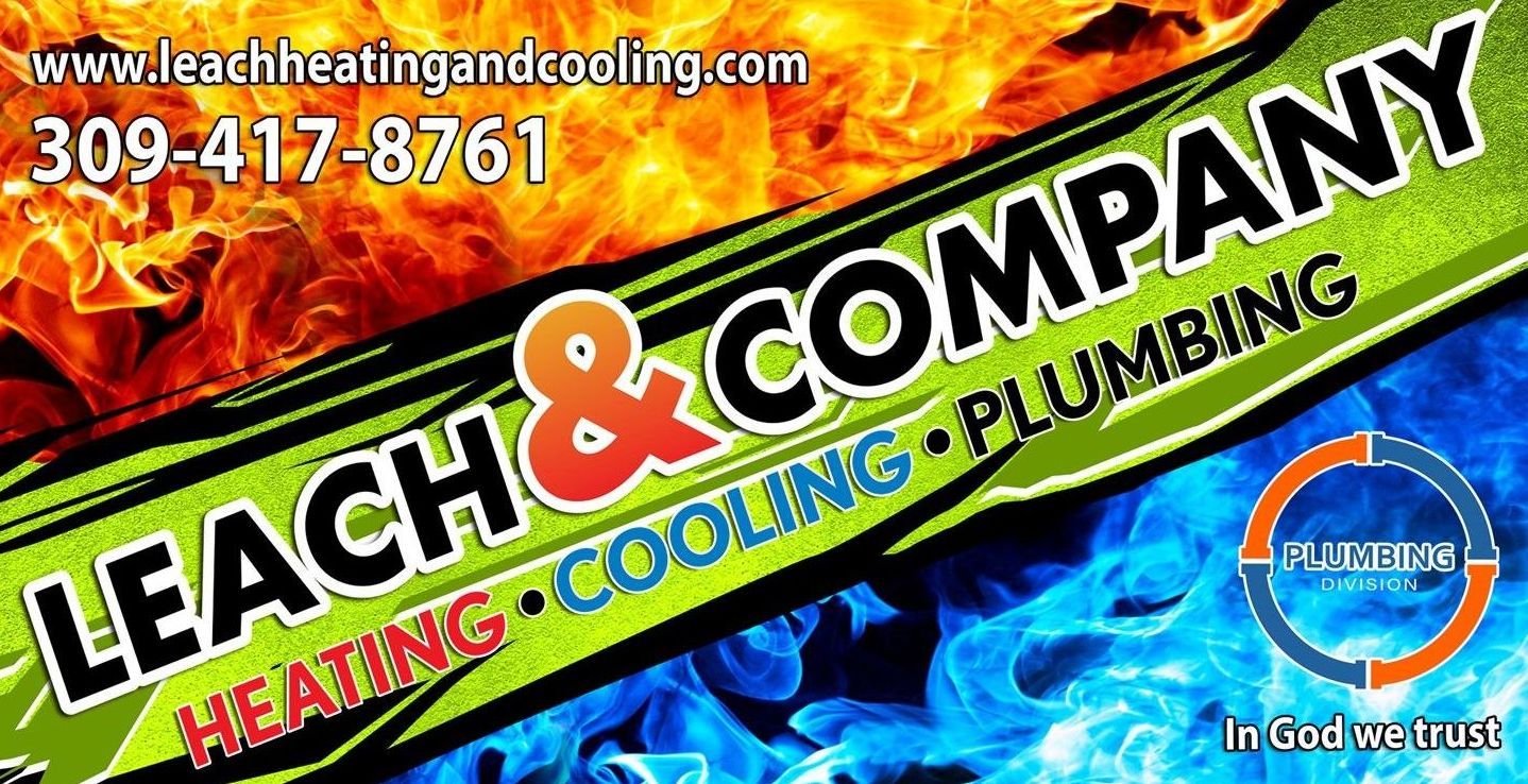 An advertisement for a heating and cooling company
